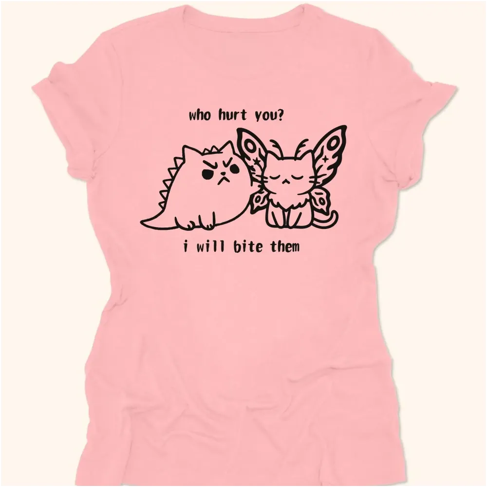 Kyattojira Bites Womens Tee Pink / S 19883653636750876237 T-Shirt