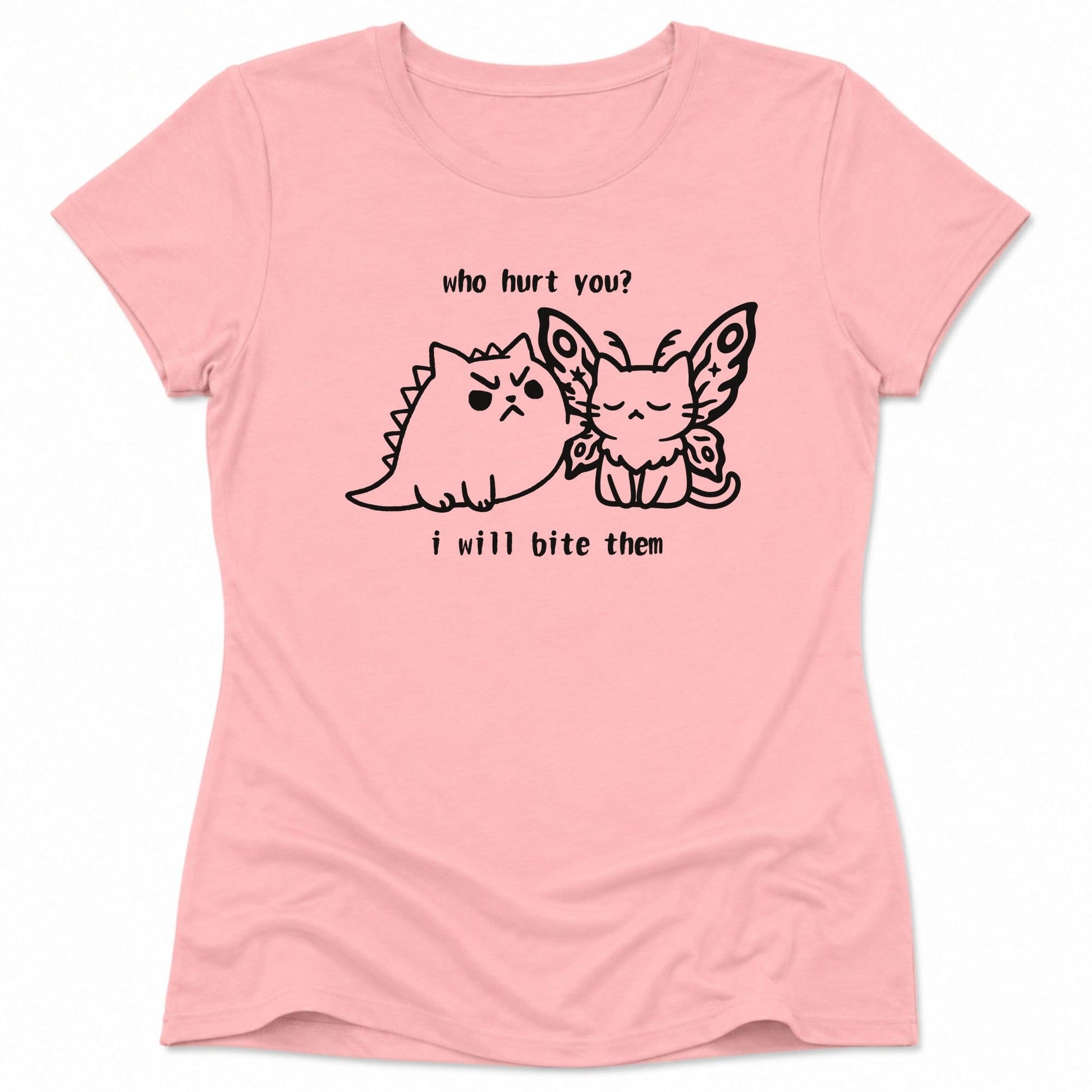 Kyattojira Bites Womens Tee Pink / S 19883653636750876237 T-Shirt