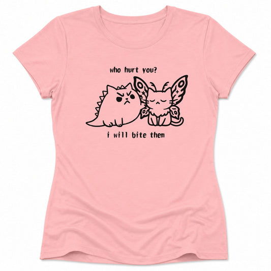Kyattojira Bites Womens Tee Pink / S 19883653636750876237 T-Shirt