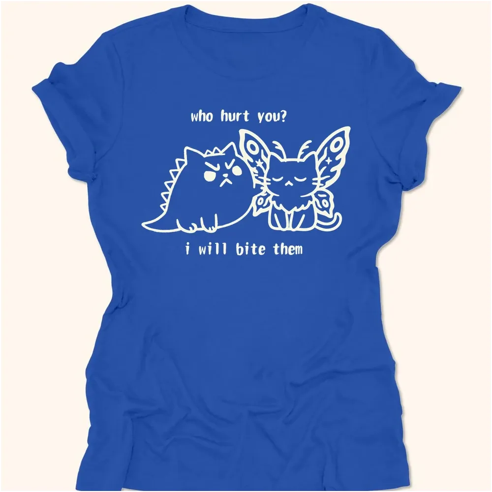 Kyattojira Bites Womens Tee True Royal / S 11841874495559672463 T-Shirt