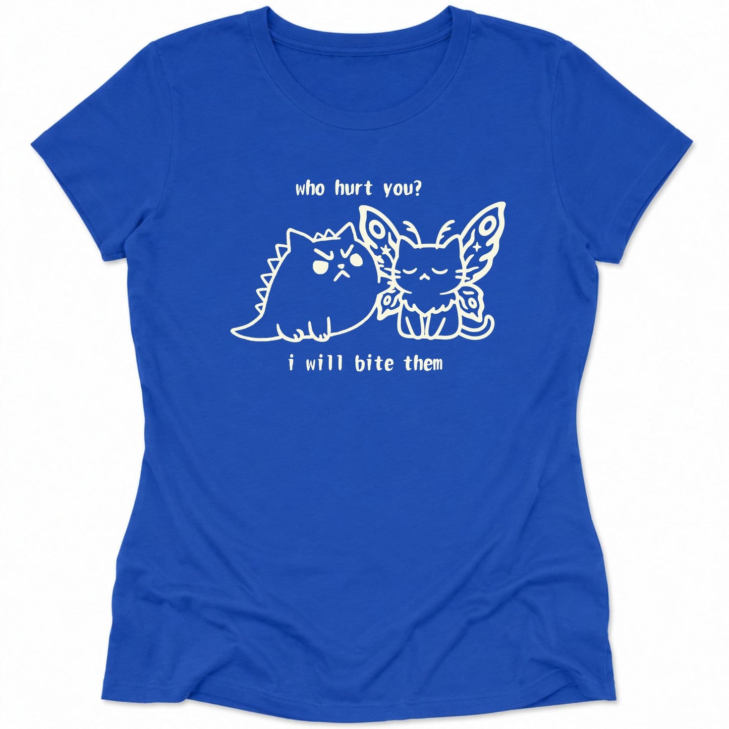 Kyattojira Bites Womens Tee True Royal / S 11841874495559672463 T-Shirt