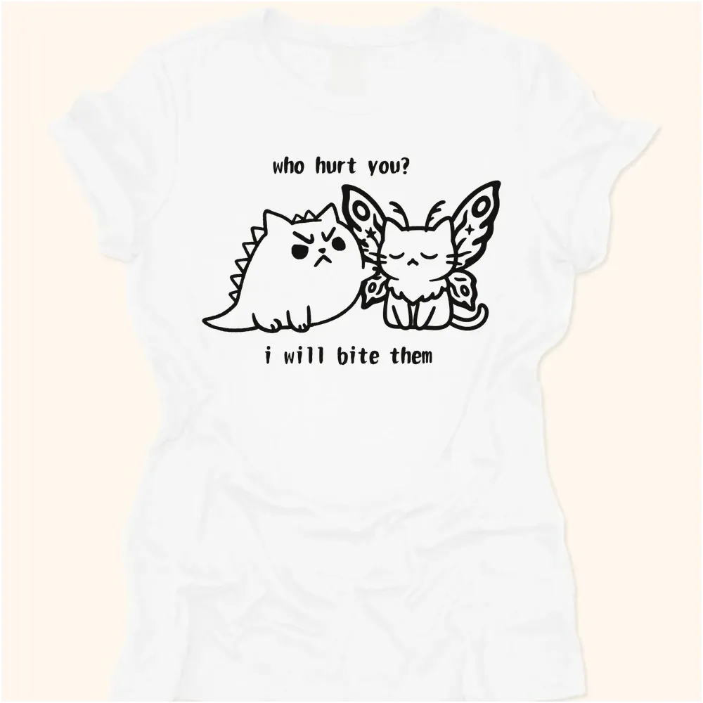 Kyattojira Bites Womens Tee White / S 10959179368829423118 T-Shirt