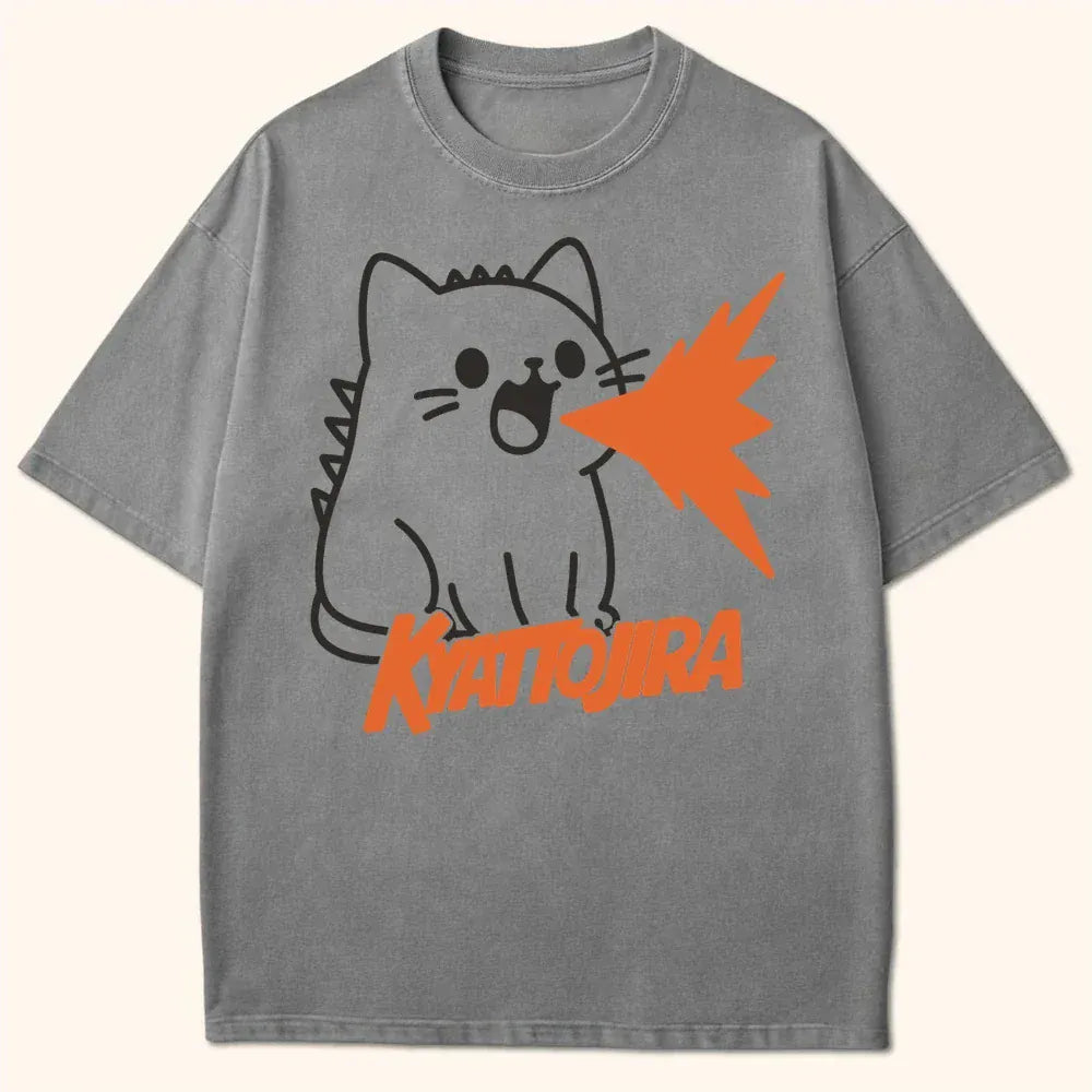 Kyattojira Blast T-Shirt Grey / S 17157174886199139875 T-Shirt