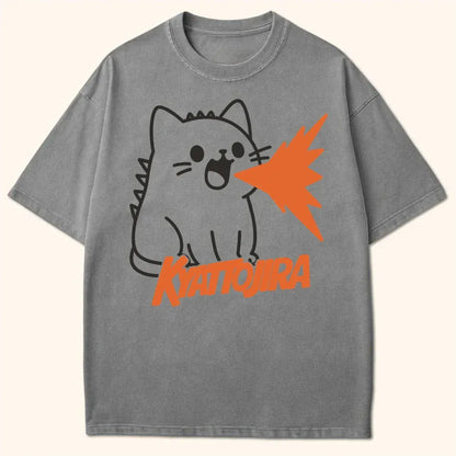 Kyattojira Blast T-Shirt Grey / S 17157174886199139875 T-Shirt