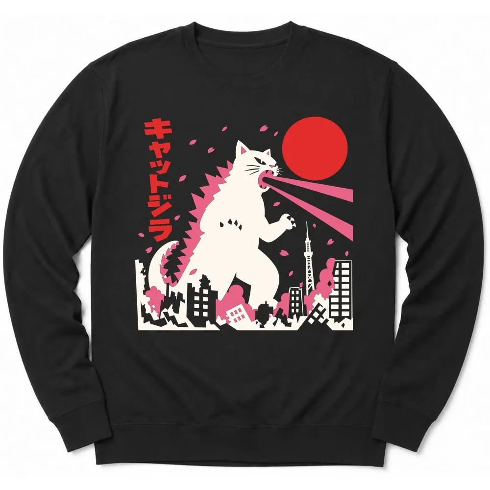 Kyattojira Blossoms Sweatshirt Black / S 29837604453319451626 Sweatshirt