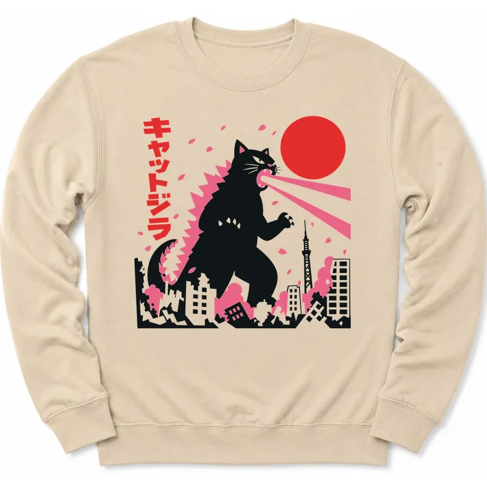 Kyattojira Blossoms Sweatshirt Sand / S 29805786703203460455 Sweatshirt