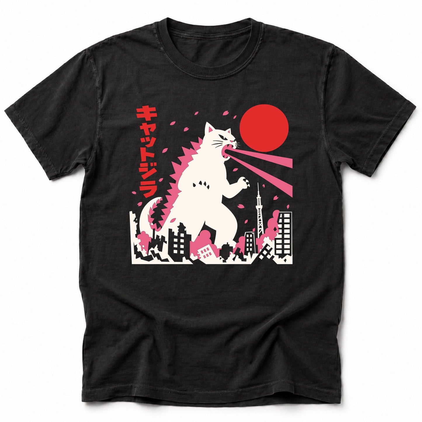 Kyattojira Blossoms T-Shirt Black / S 21276642680902388965 T-Shirt
