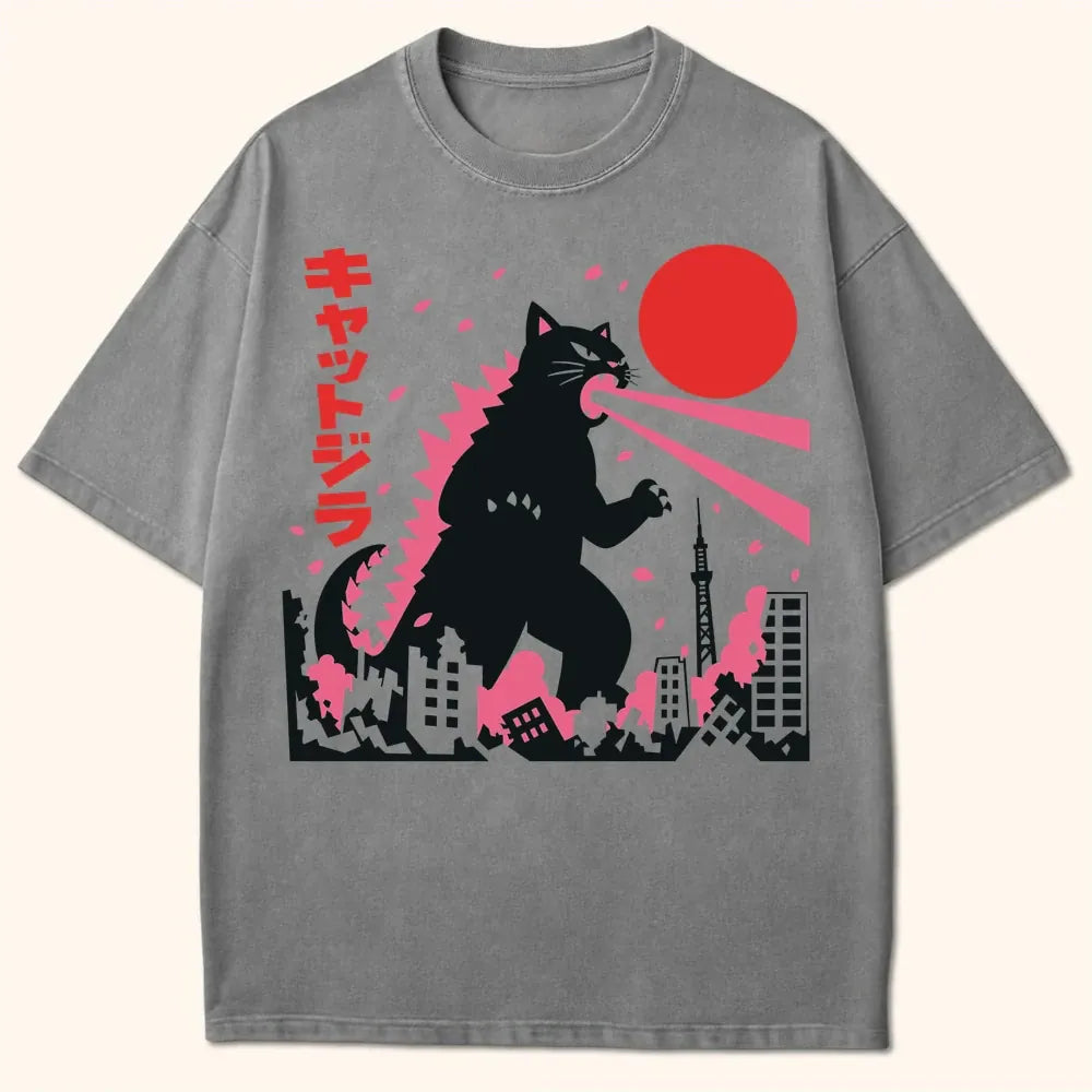 Kyattojira Blossoms T-Shirt Grey / S 27636898179092180495 T-Shirt
