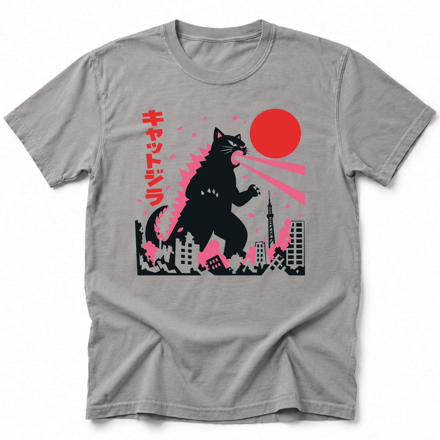 Kyattojira Blossoms T-Shirt Grey / S 27636898179092180495 T-Shirt