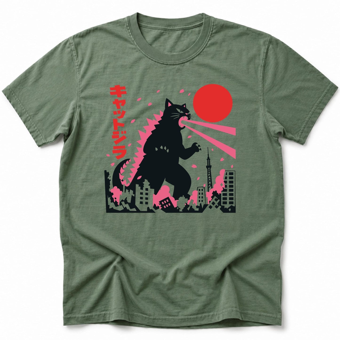 Kyattojira Blossoms T-Shirt Moss / S 18534743715237977529 T-Shirt