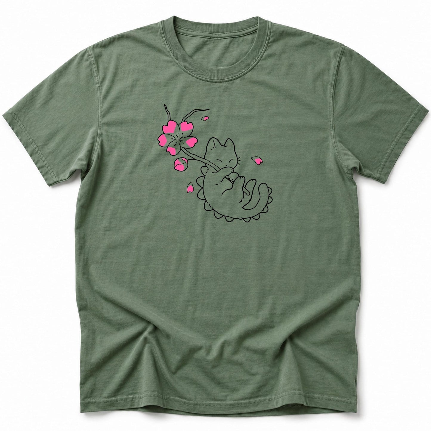 Kyattojira Blossoms T-Shirt Moss / S 21592961684981470226 T-Shirt