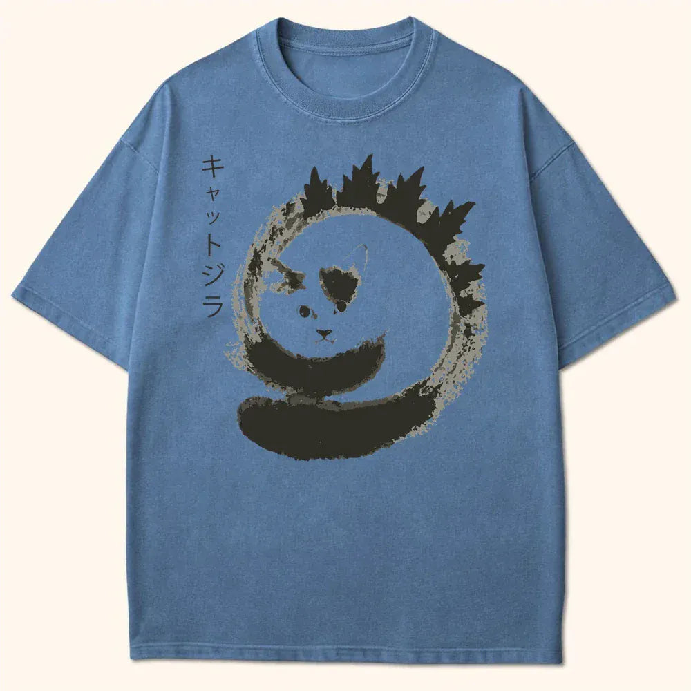 Kyattojira Blotted T-Shirt Blue Jean / S 88729318870941444651 T-Shirt