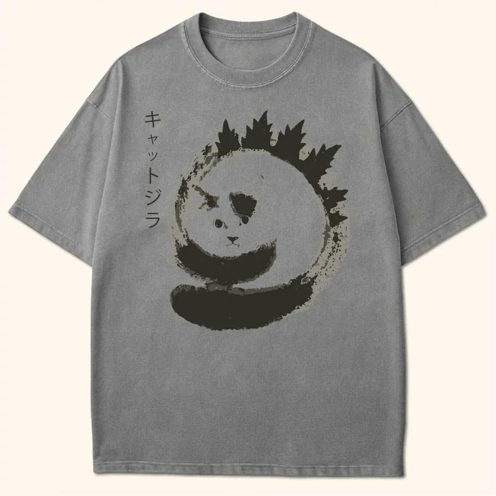 Kyattojira Blotted T-Shirt Grey / S 27027166300286734632 T-Shirt