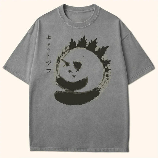 Kyattojira Blotted T-Shirt Grey / S 27027166300286734632 T-Shirt