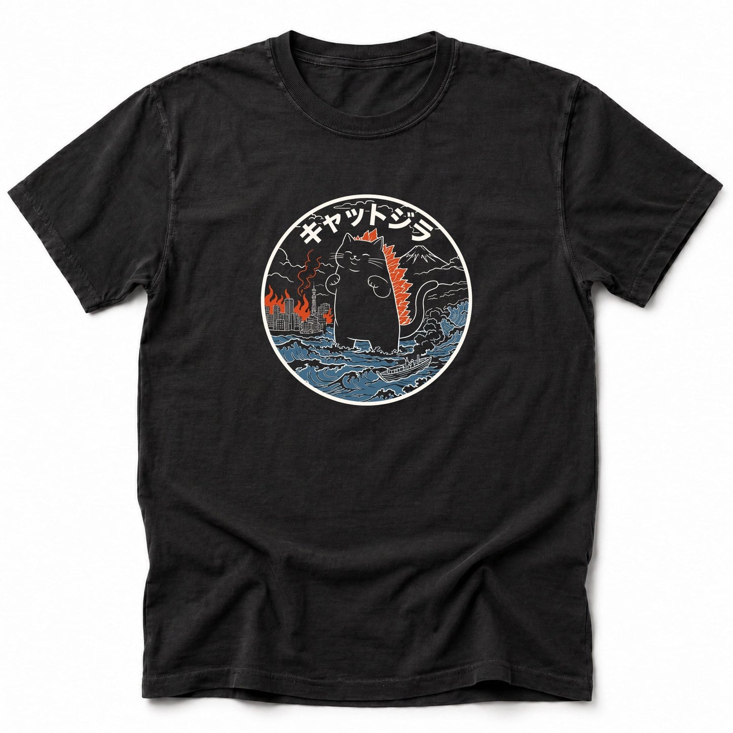 Kyattojira Catastrophe T-Shirt Black / S 10060963850017358179 T-Shirt