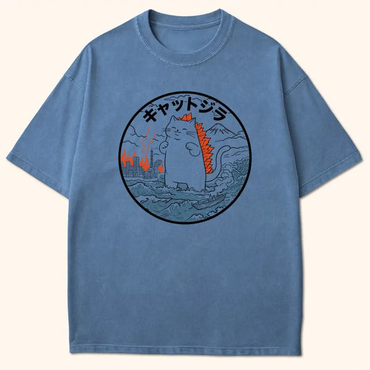 Kyattojira Catastrophe T-Shirt Blue Jean / S 60602652378304713570 T-Shirt