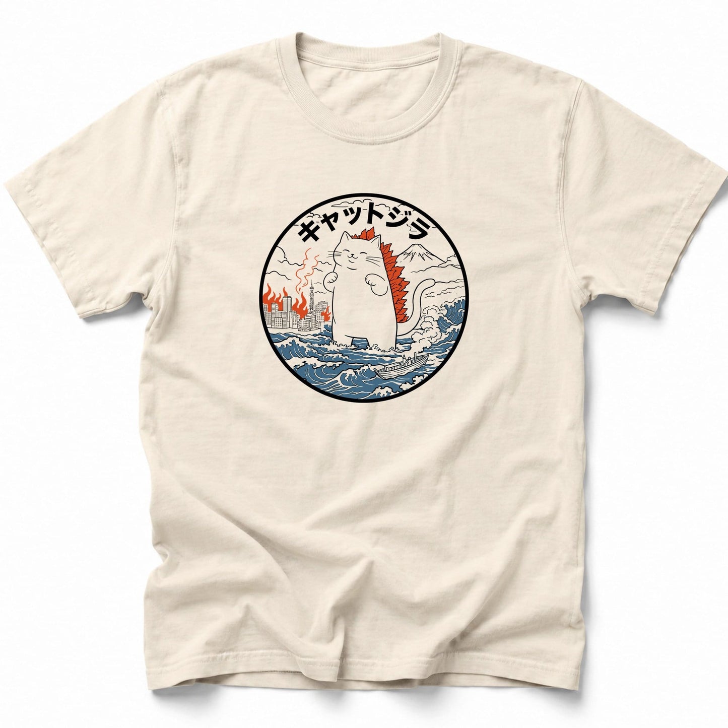 Kyattojira Catastrophe T-Shirt Ivory / S 33911828706972947577 T-Shirt