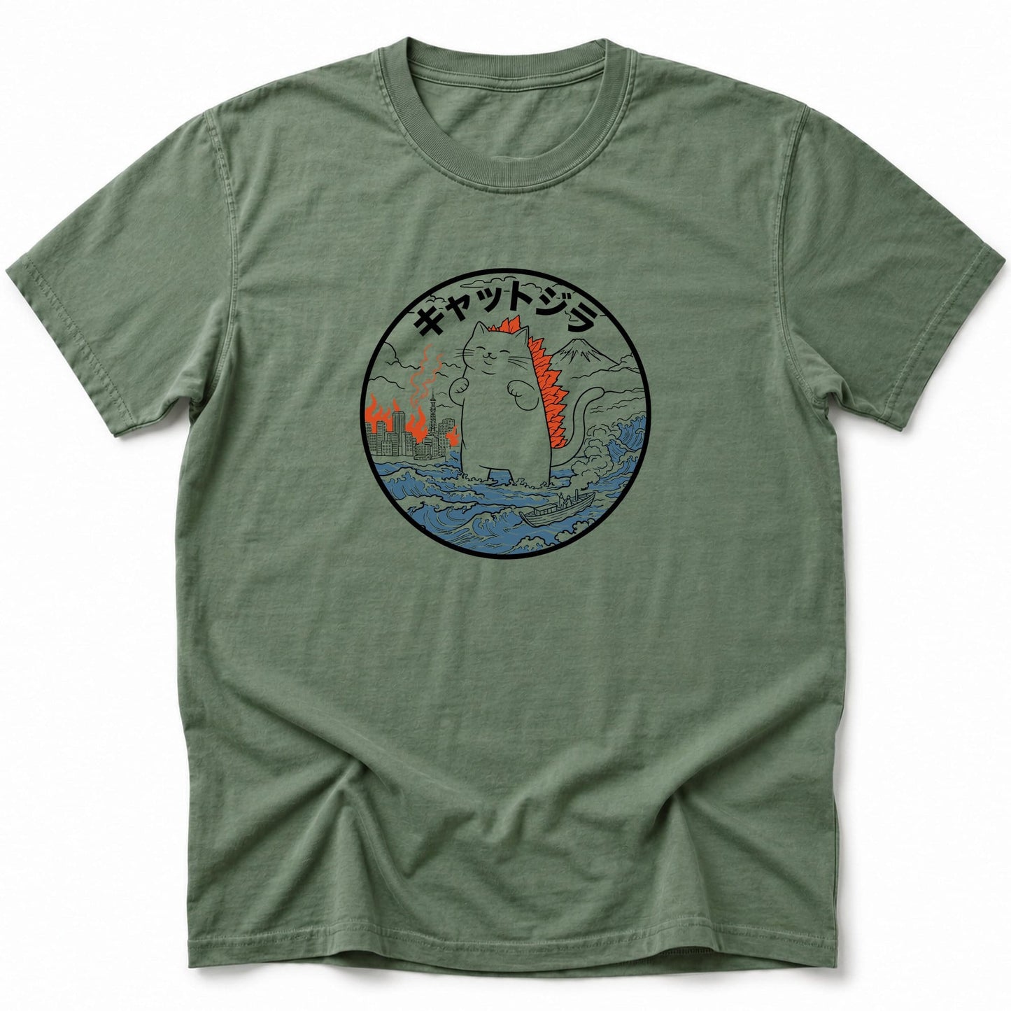 Kyattojira Catastrophe T-Shirt Moss / S 32114345431373581615 T-Shirt