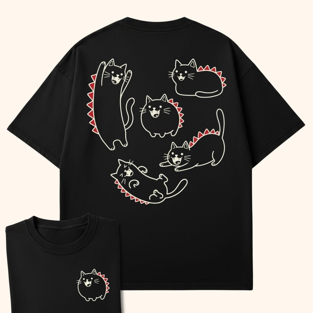 Kyattojira Cativities Back T-Shirt T-Shirt