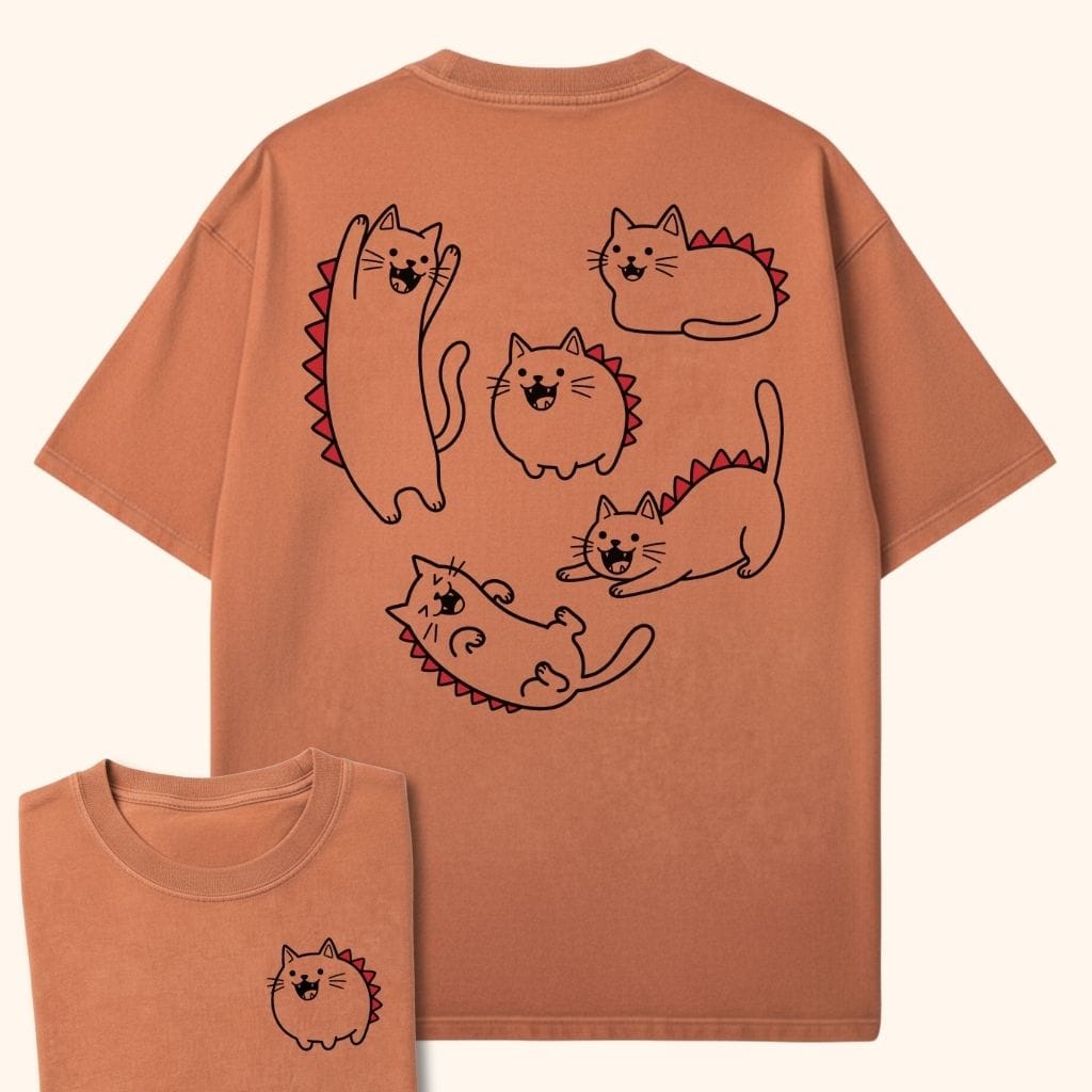 Kyattojira Cativities Back T-Shirt T-Shirt