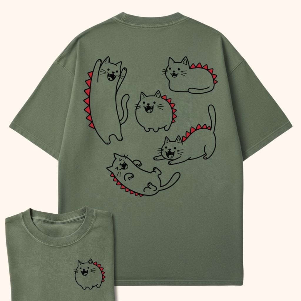 Kyattojira Cativities Back T-Shirt T-Shirt