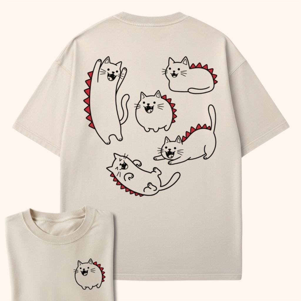 Kyattojira Cativities Back T-Shirt T-Shirt