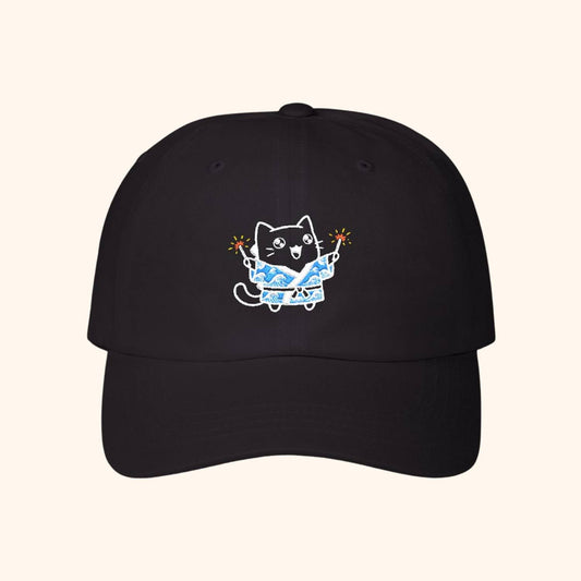 Kyattojira Celebrates His First New Years - 2026 Classic Hat Black / One size 26375449693904424812 Hats