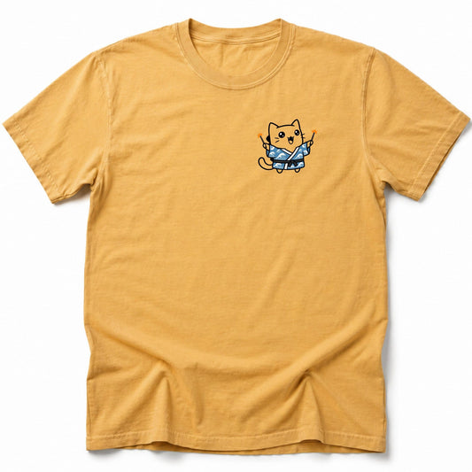 Kyattojira Celebrates His First New Years - 2026 T-Shirt Mustard / S 73147731186416567339 T-Shirt