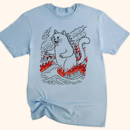 Kyattojira Chaos Everyday Softstyle Tee Light Blue / S 51660074223686954093 T-Shirt