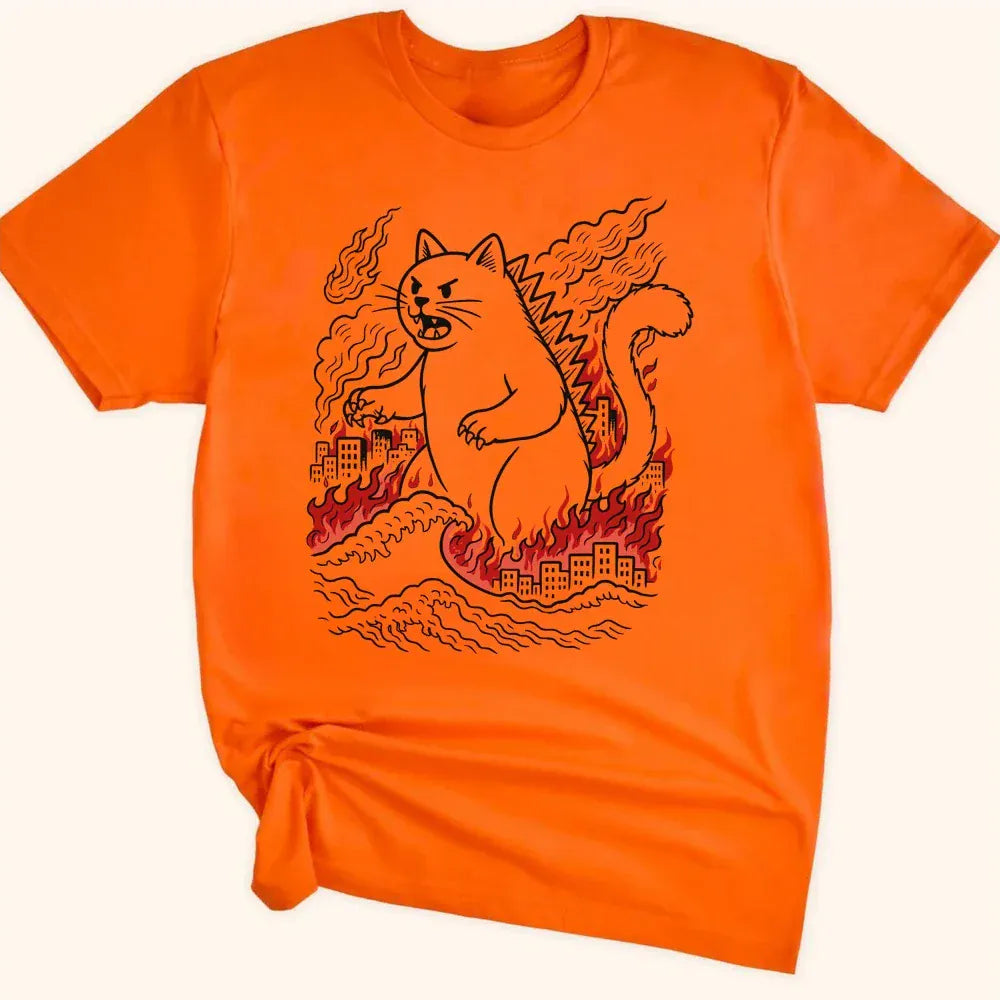 Kyattojira Chaos Everyday Softstyle Tee Orange / S 56437891052167873300 T-Shirt