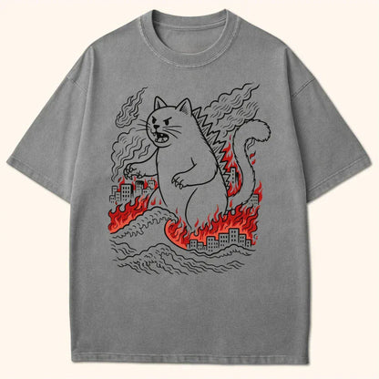 Kyattojira Chaos T-Shirt Grey / S 32894420571394515649 T-Shirt