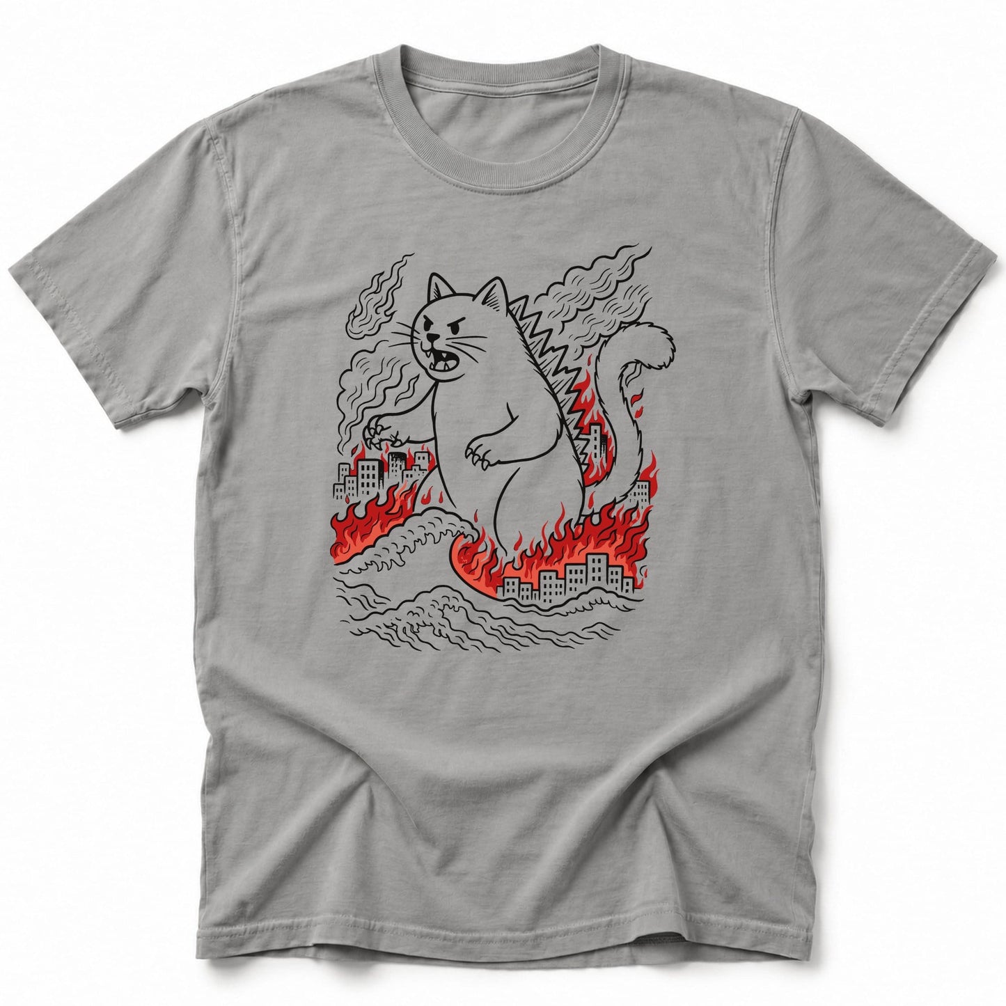 Kyattojira Chaos T-Shirt Grey / S 32894420571394515649 T-Shirt