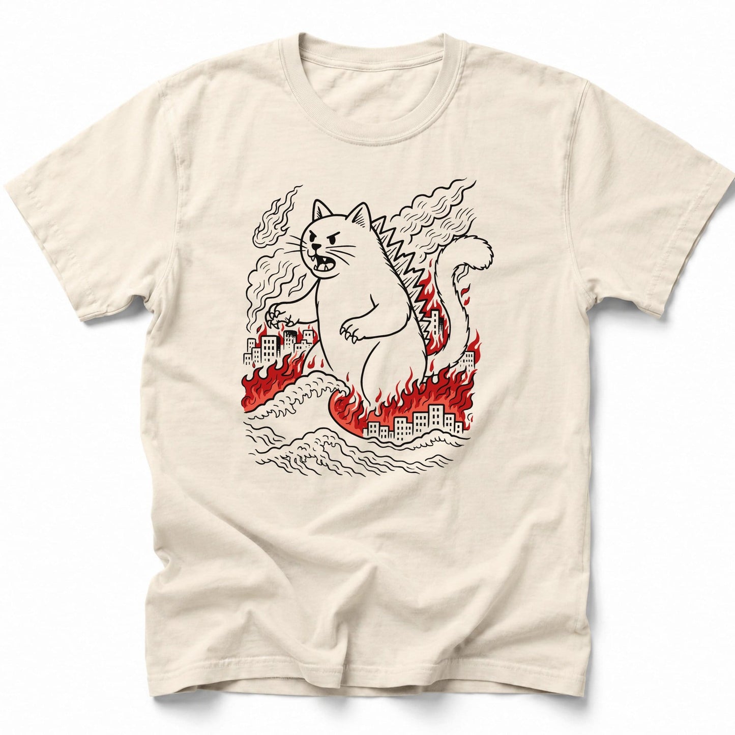 Kyattojira Chaos T-Shirt Ivory / S 10250981012450702361 T-Shirt