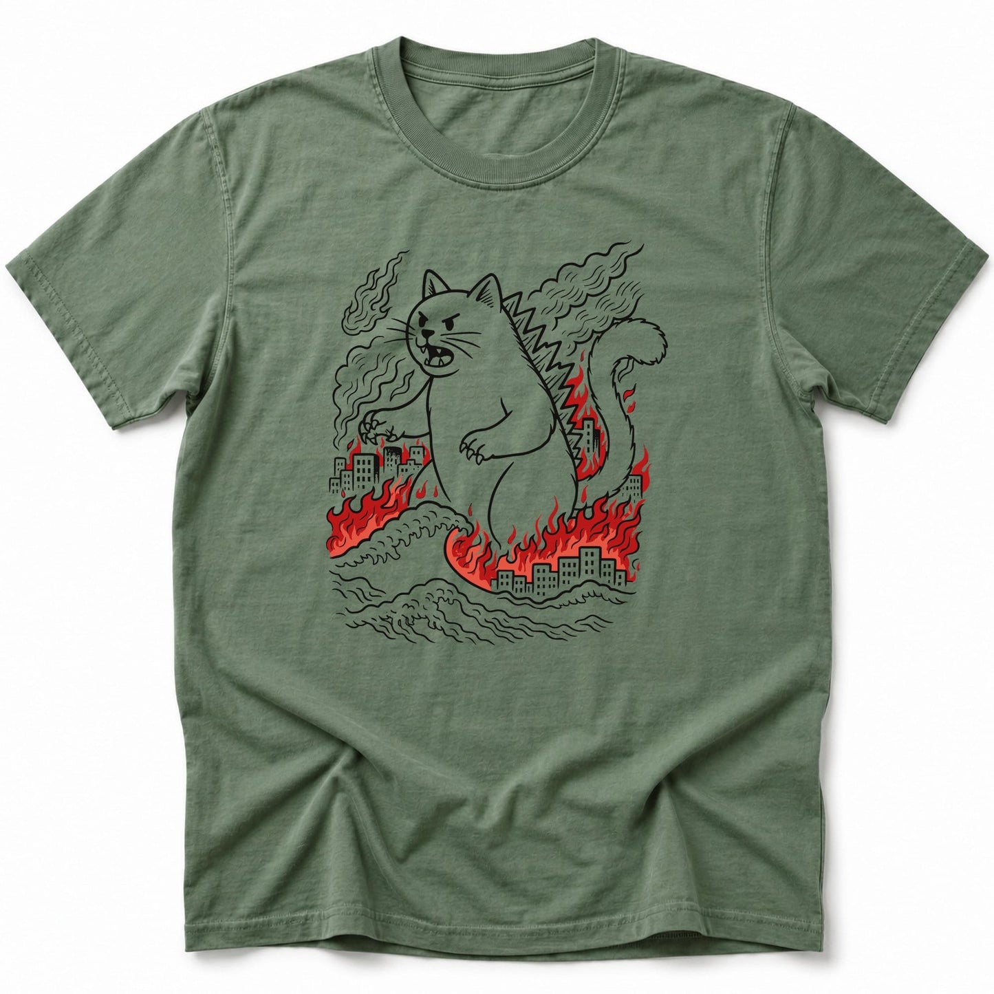 Kyattojira Chaos T-Shirt Moss / S 22607268583021118691 T-Shirt