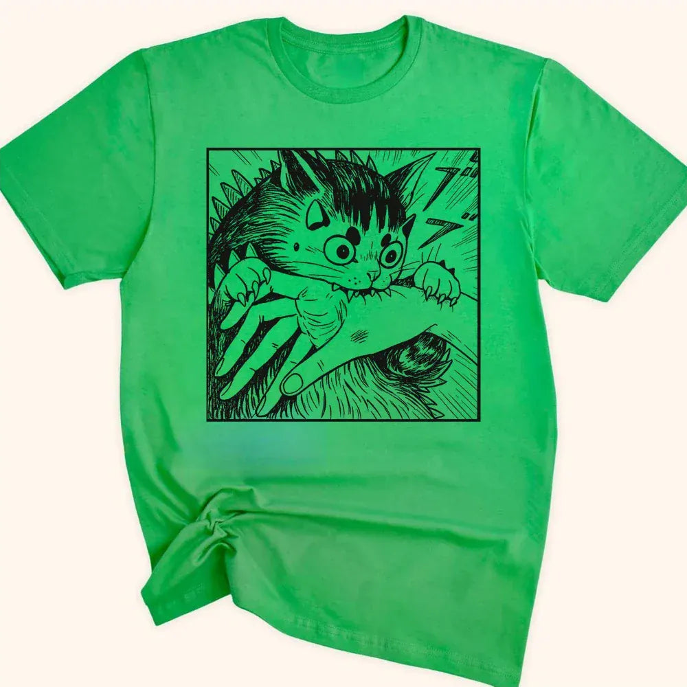 Kyattojira Chomps Everyday Softstyle Tee Irish Green / S 16682808218422890026 T-Shirt