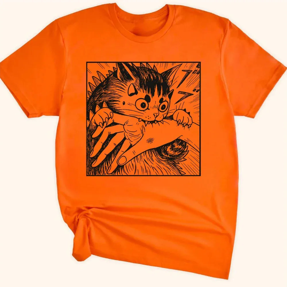 Kyattojira Chomps Everyday Softstyle Tee Orange / S 56716625561120402812 T-Shirt