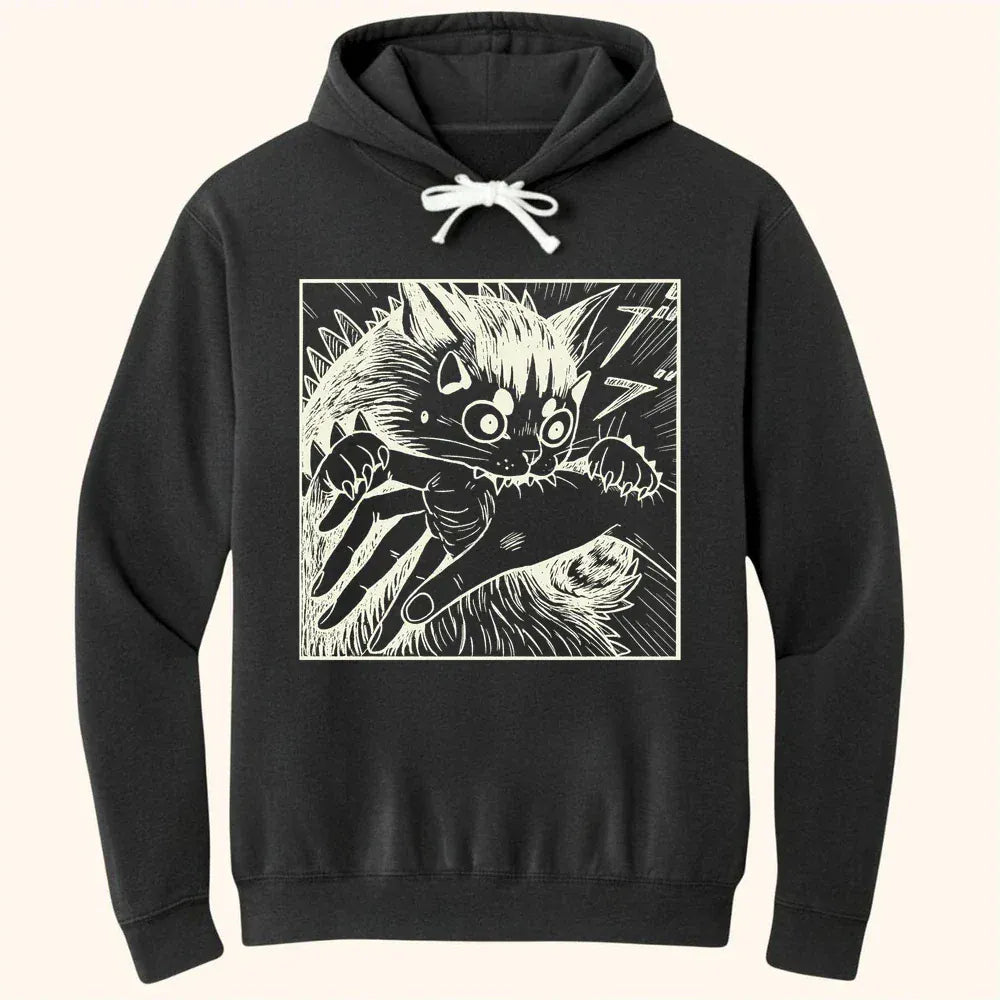Kyattojira Chomps Hoodie Black / S 72205748309859447033 Hoodie