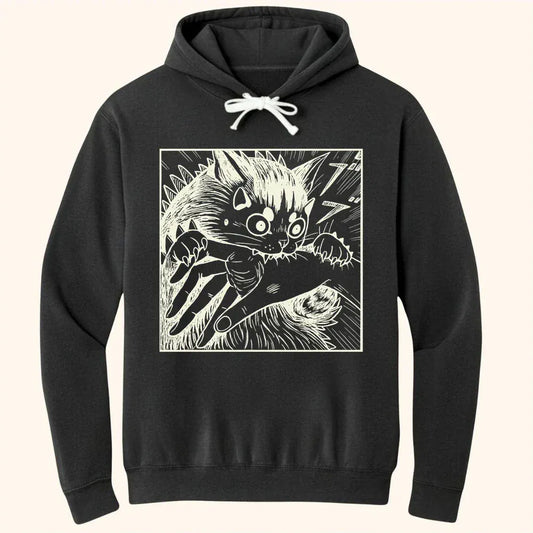 Kyattojira Chomps Hoodie Black / S 72205748309859447033 Hoodie