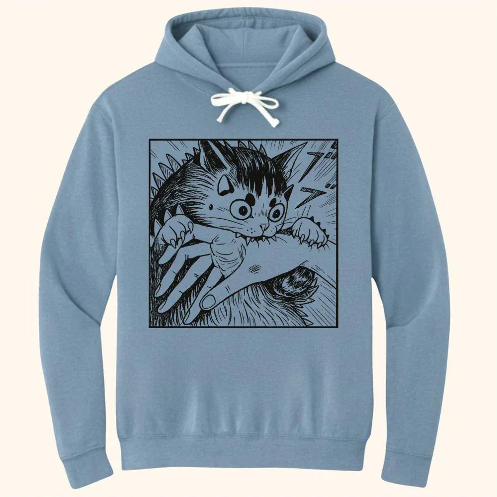 Kyattojira Chomps Hoodie Blue Jean / S 18975753561624234551 Hoodie