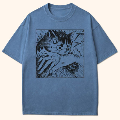 Kyattojira Chomps T-Shirt Blue Jean / S 16444412977743625027 T-Shirt