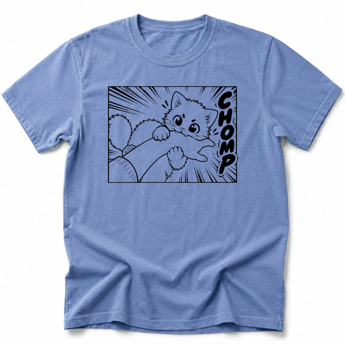 Kyattojira Chomps T-Shirt Blue Jean / S 16444412977743625027 T-Shirt