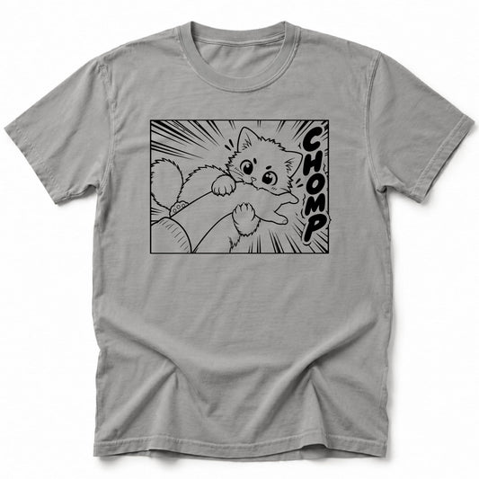 Kyattojira Chomps T-Shirt Grey / S 57348894907448318160 T-Shirt
