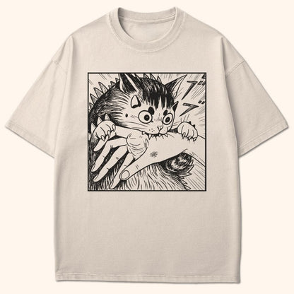 Kyattojira Chomps T-Shirt Ivory / S 13649389965722432014 T-Shirt