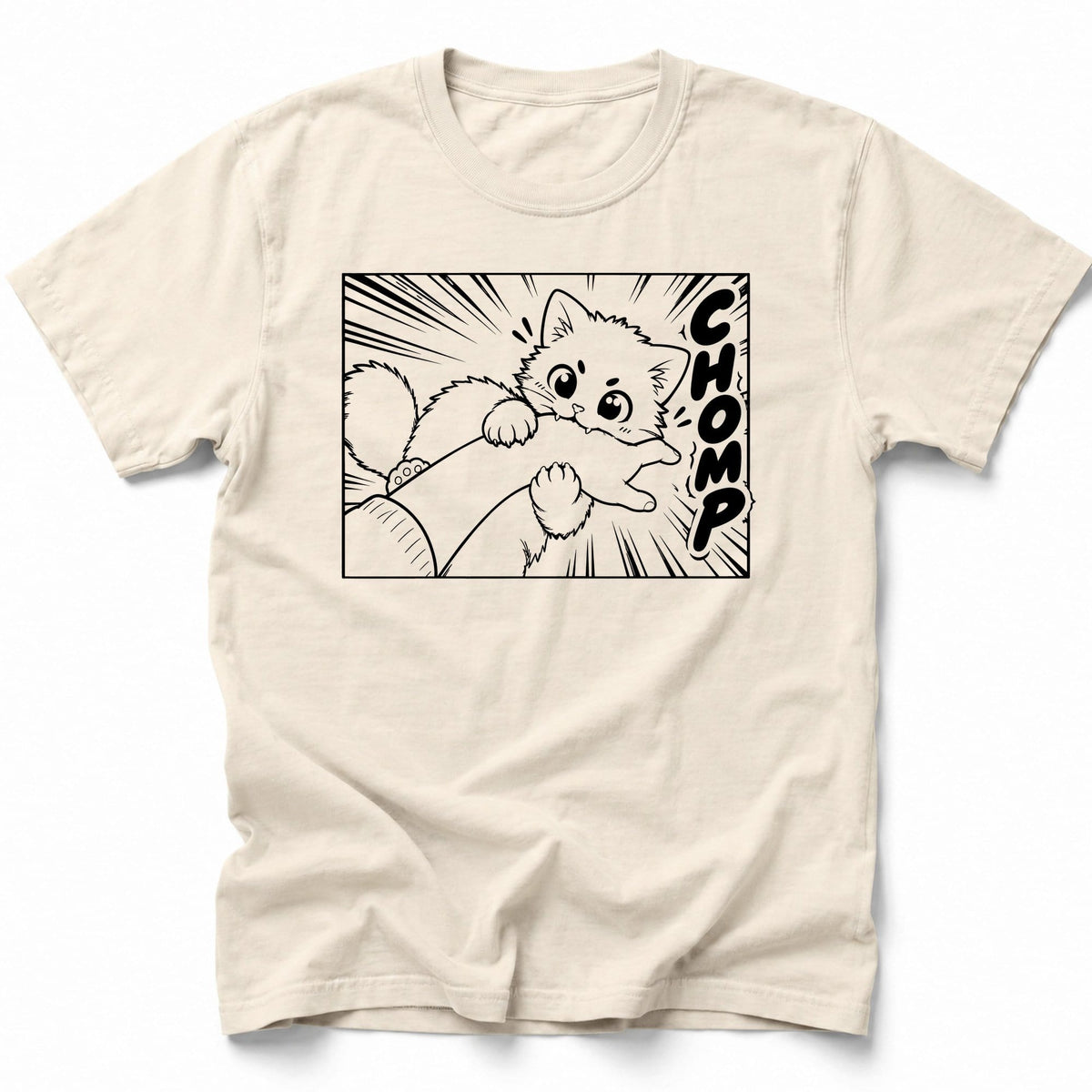 Kyattojira Chomps T-Shirt Ivory / S 13649389965722432014 T-Shirt