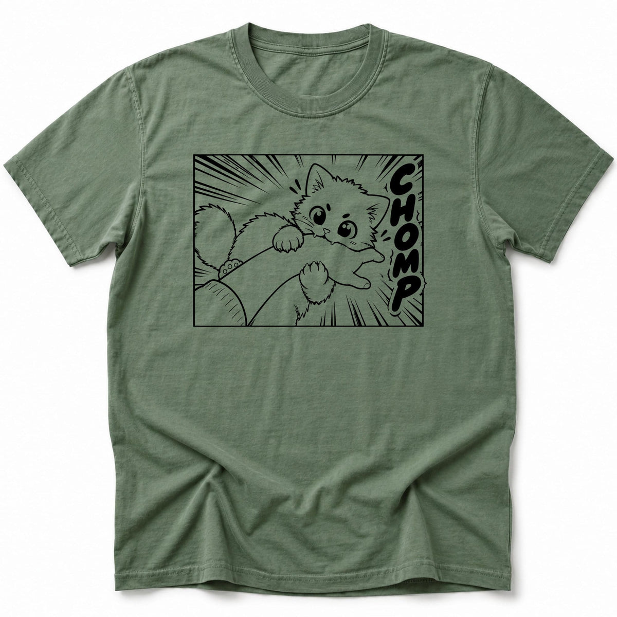 Kyattojira Chomps T-Shirt Moss / S 30860950735991217203 T-Shirt