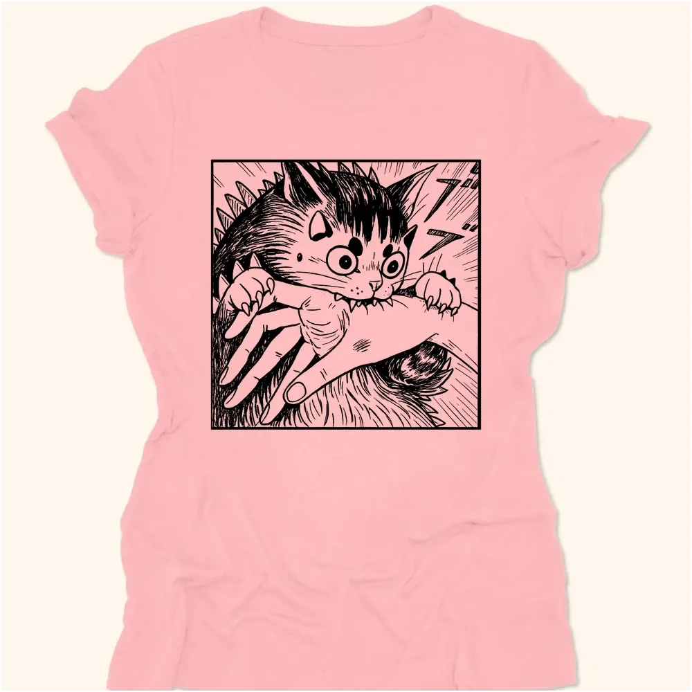 Kyattojira Chomps Womens Tee Pink / S 17687269185594402756 T-Shirt