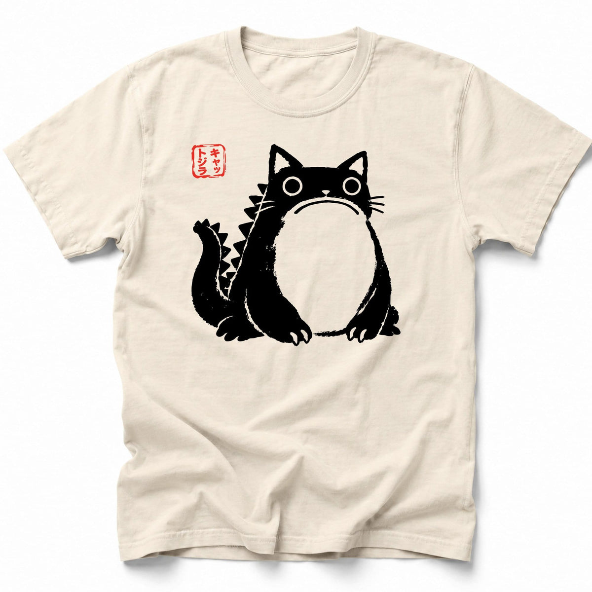 Kyattojira Chonk Inked T-Shirt Ivory / S 22228101099396868039 T-Shirt