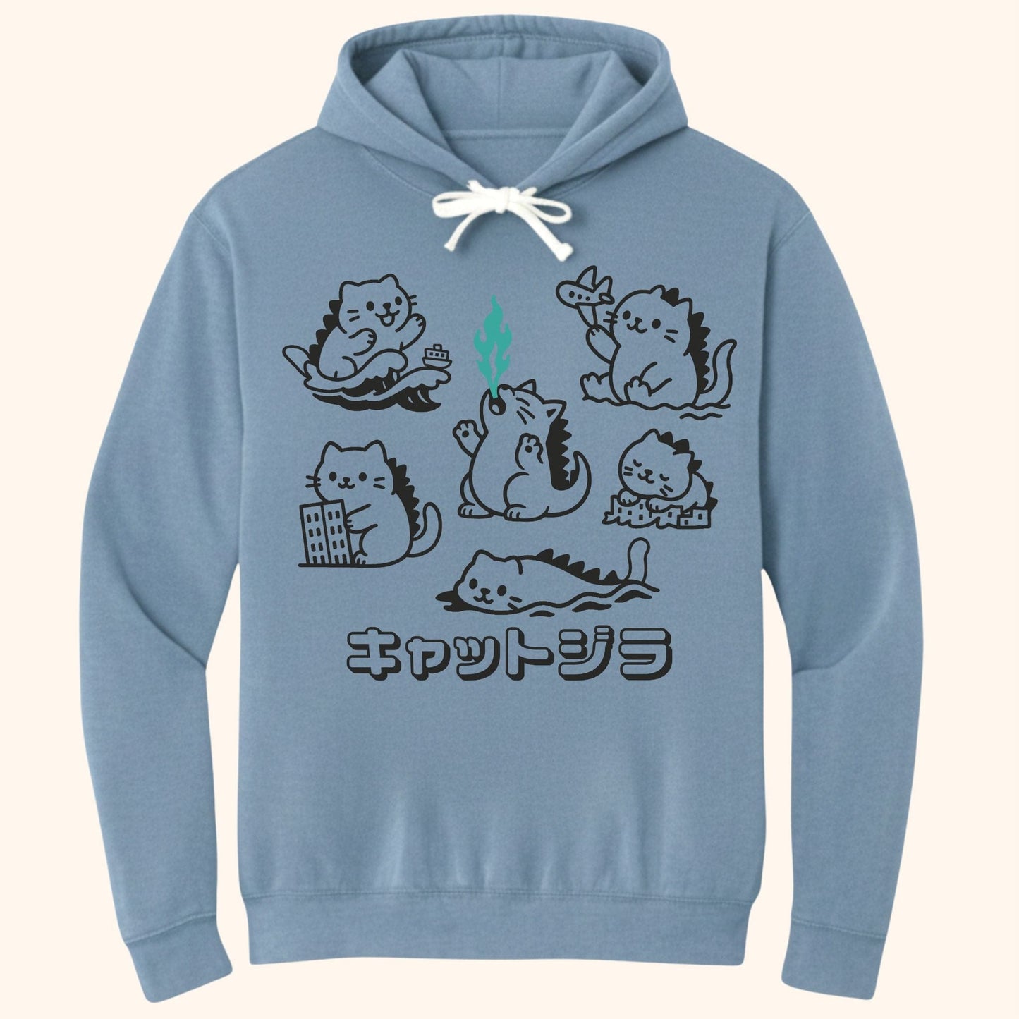 Kyattojira Chronicles Hoodie Blue Jean / S 90412869489839734153 Hoodie