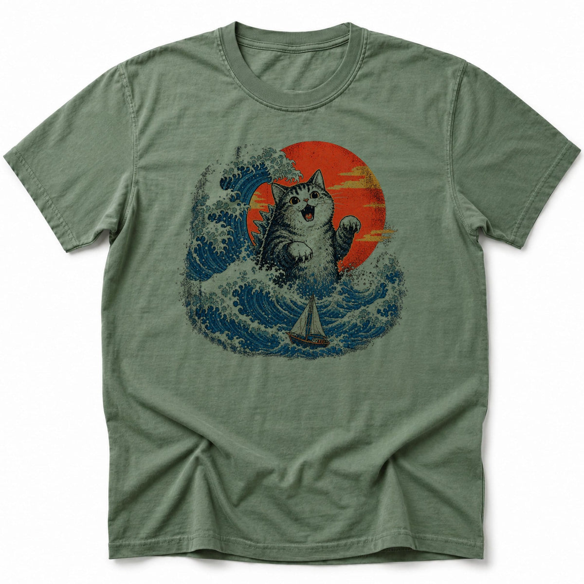 Kyattojira Crest T-Shirt Moss / S 52362057492225919359 T-Shirt
