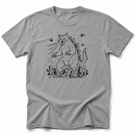 Kyattojira Destruction Club T-Shirt Grey / S 32213740167764160891 T-Shirt